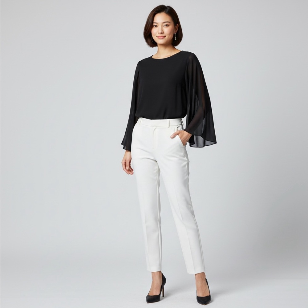 Elegant Black Women's Top